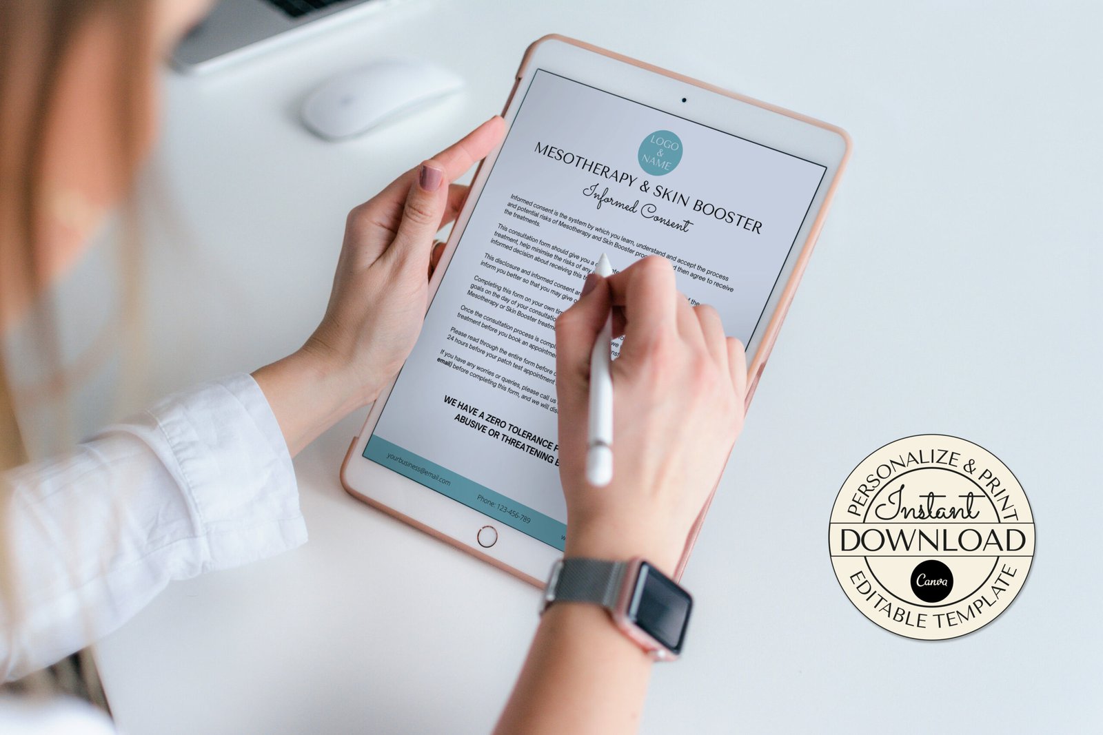 Editable Skin Boosters & Mesotherapy Consultation Forms Canva - Image 4