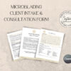 Editable Microblading Consultation Forms Canva