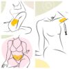 Set No.2 of Three Lemon Bottle Line Art Wall Prints Digital Download