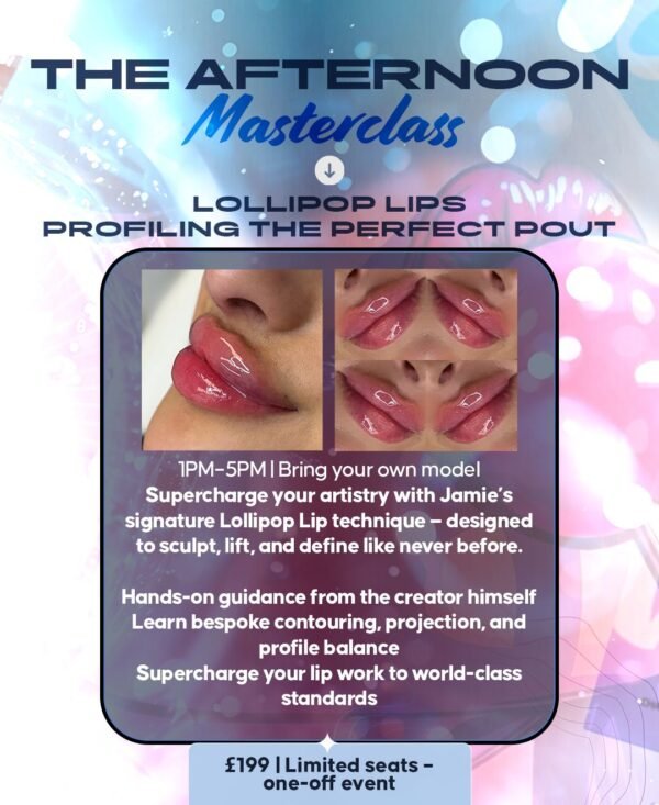 Lollipop Lips afternoon masterclass lip profiling training for advanced injectors January 2026